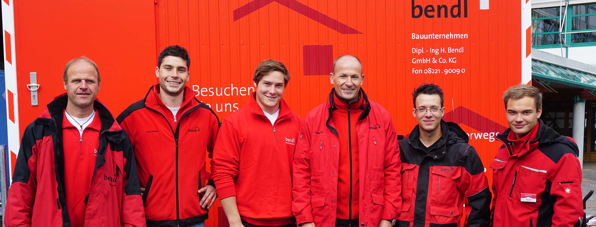 Das Team vom Bauunternehmen bendl auf der IBS 2016 in Günzburg