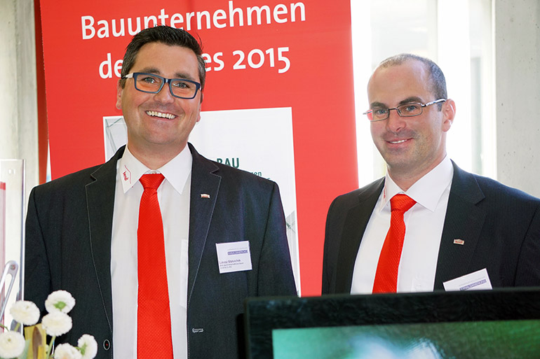 Abteilungsleiter Lukasz Matuschek und Bauleiter Helmut Henke von der bendl Kanalsanierung 2016