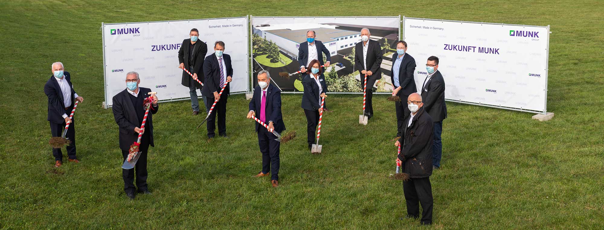 Zukunft Munk Feierlicher Spatenstich fuer das Projekt der MUNK Group