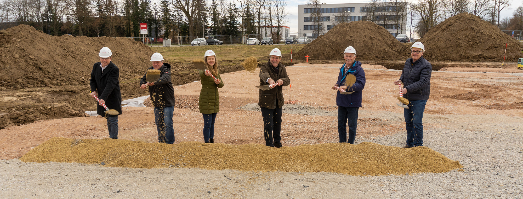 Spatenstich für die Kindertagesstätte „Sonnenschein“ in Leipheim