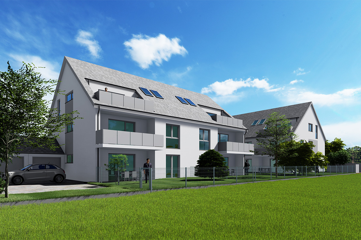 Neubau Wohnanlage Goethe nullvier für die ANDERKA Immobilien GmbH in Ichenhausen