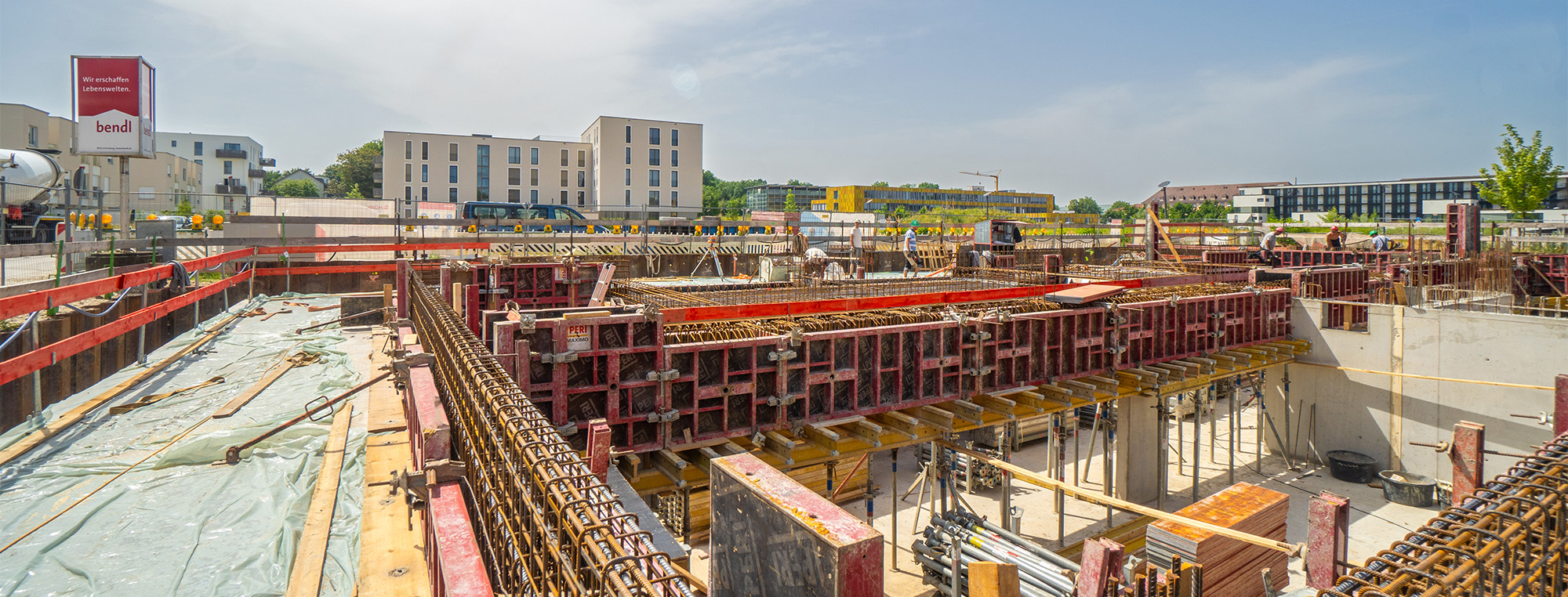 Innovatives Bauprojekt in Neu-Ulm nimmt Gestalt an.