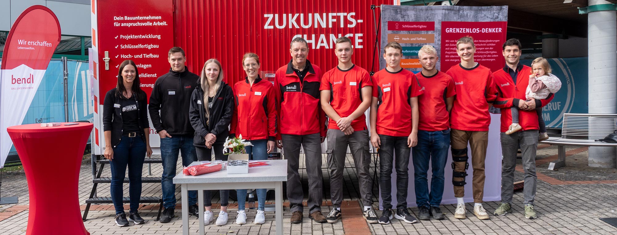 Bauunternehmen bendl auf der IBS Infomesse Beruf und Studium 2023 in Günzburg