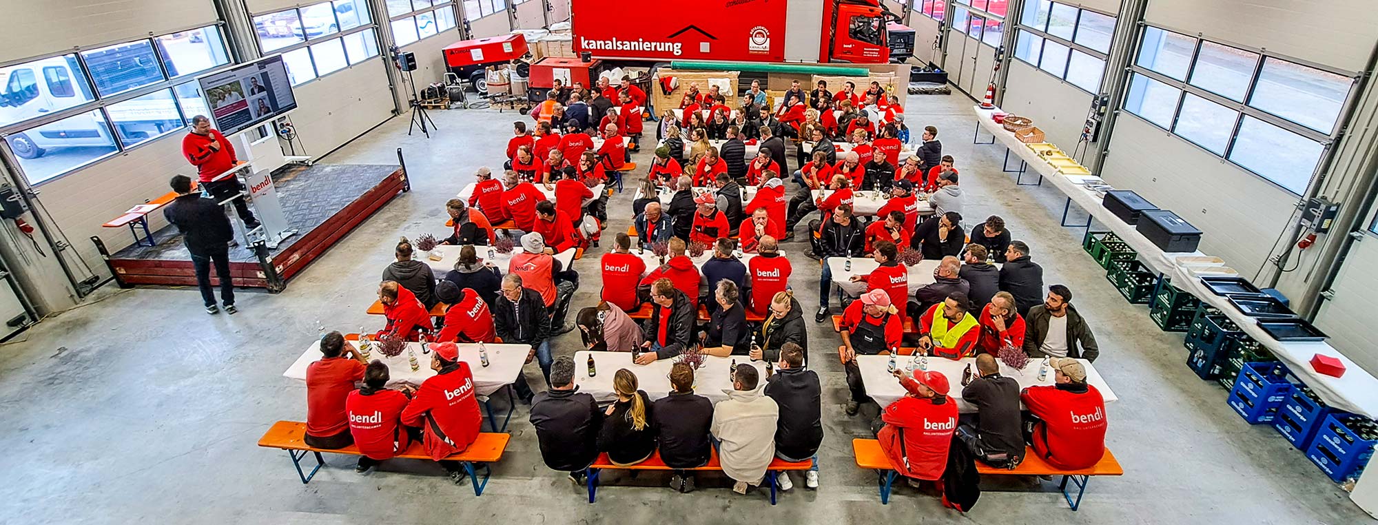 Betriebsversammlung beim Bauunternehmen bendl 2023