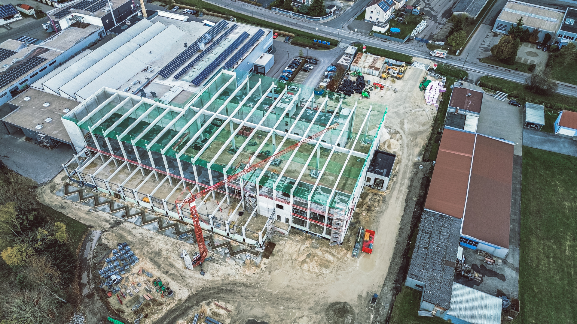 Erweiterung der bestehenden Großwäscherei
