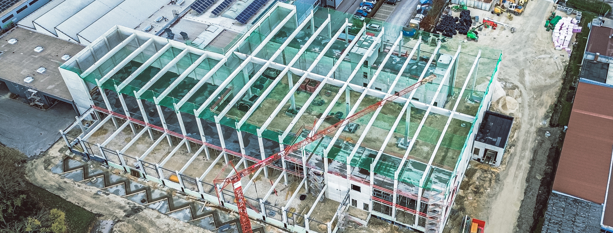 Erweiterung der bestehenden Großwäscherei