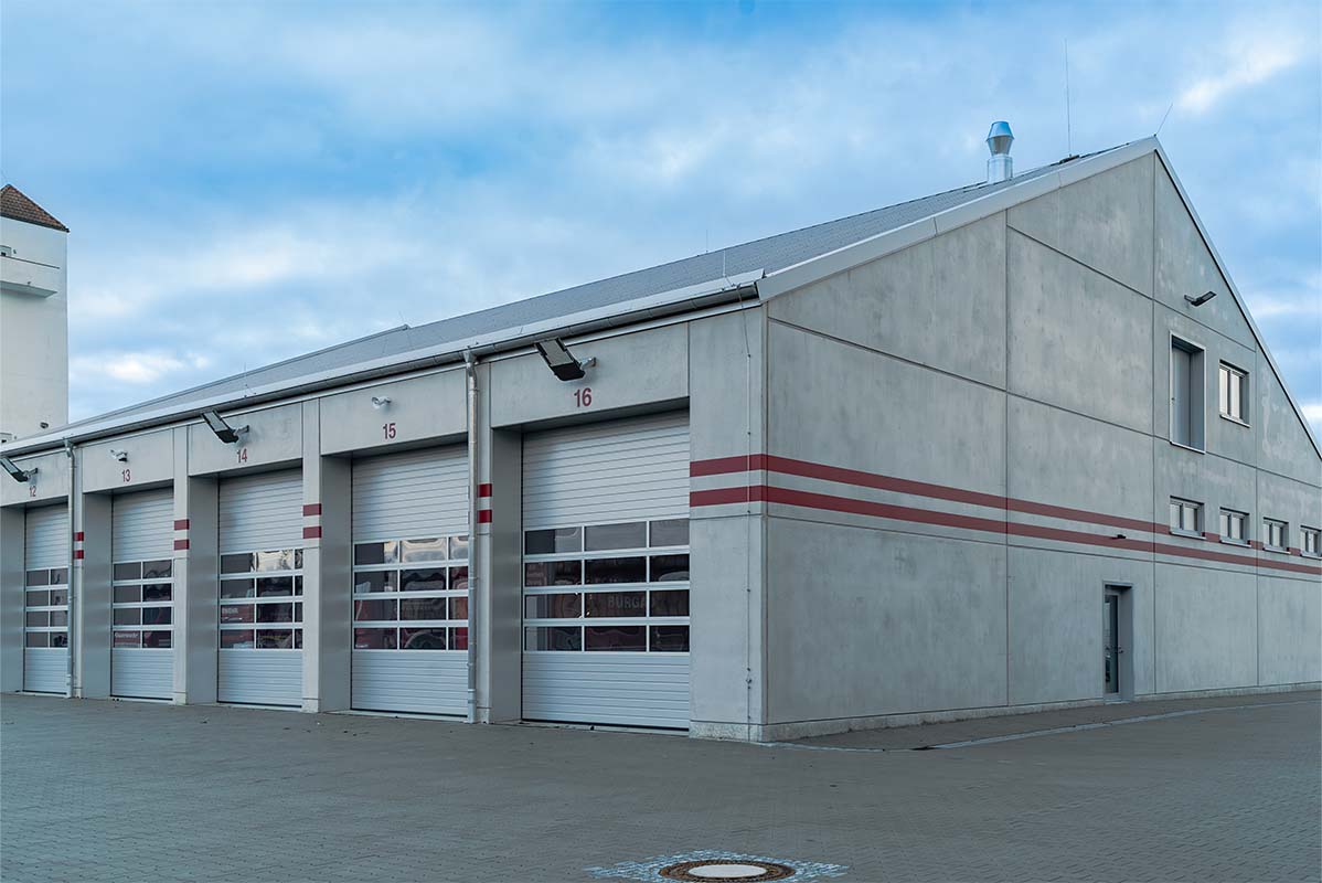 Neubau und Erweiterung der Feuerwehr in Burgau.