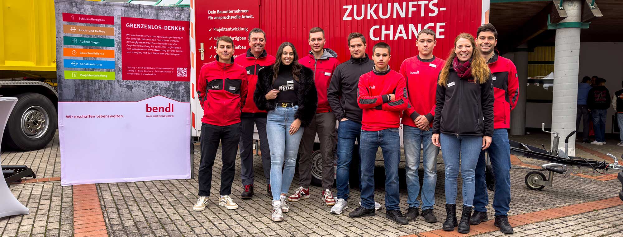 Bauunternehmen bendl ist auch 2024 zu Gast auf der IBS - Infomesse Beruf und Studium in Günzburg.