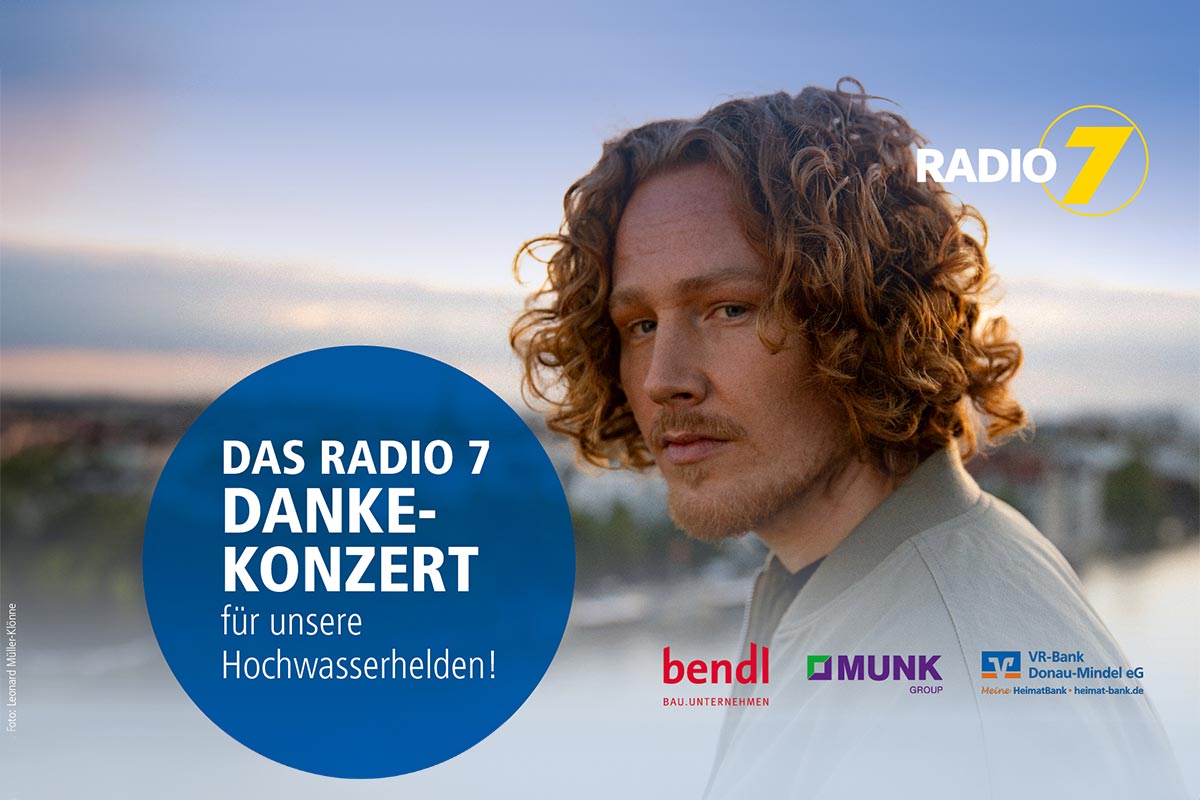 Radio 7 DANKE-Konzert mit Michael Schulte. Unterstützt durch das Bauunternehmen bendl.