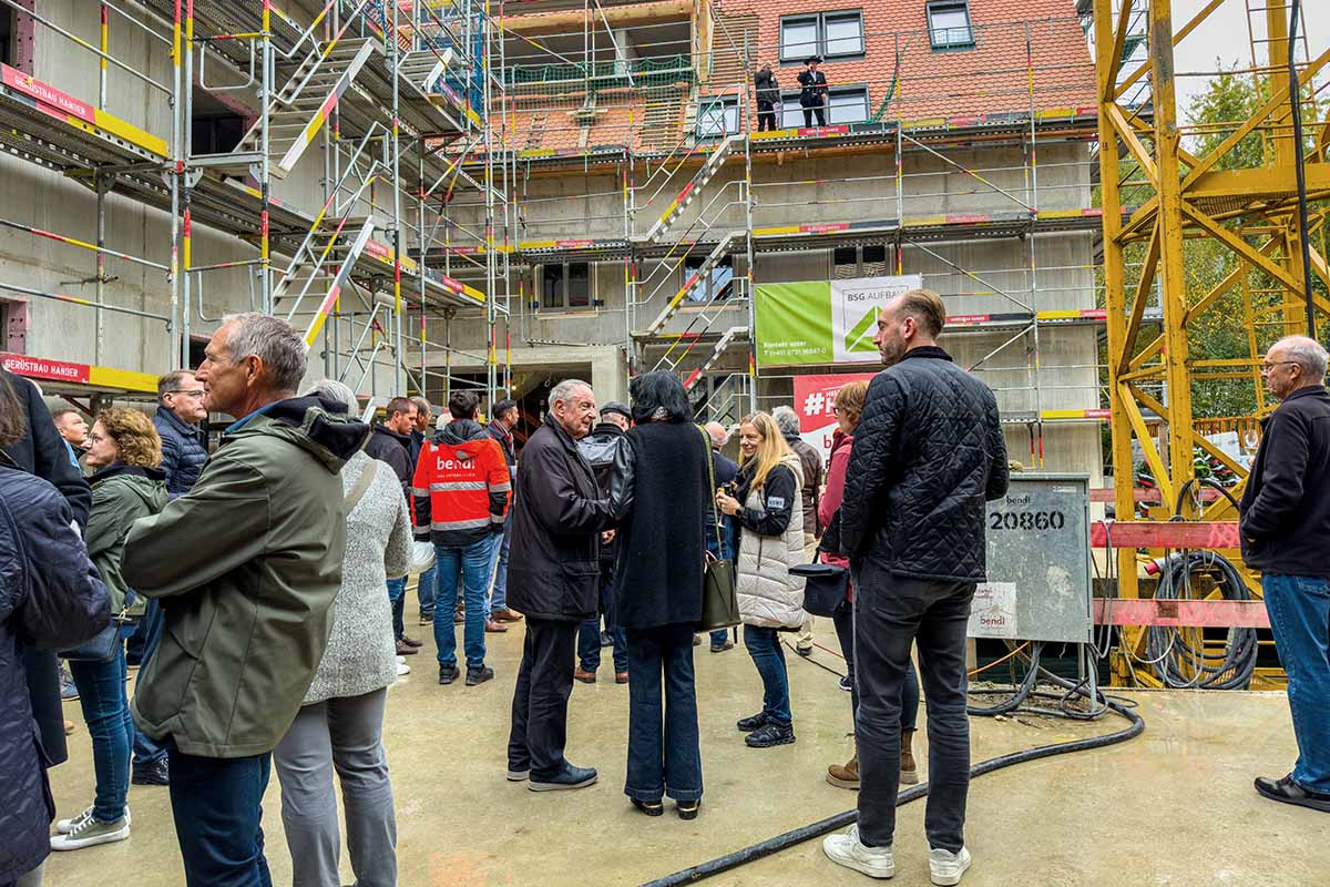 Zahlreiche Gäste erschienen zum Richtfest