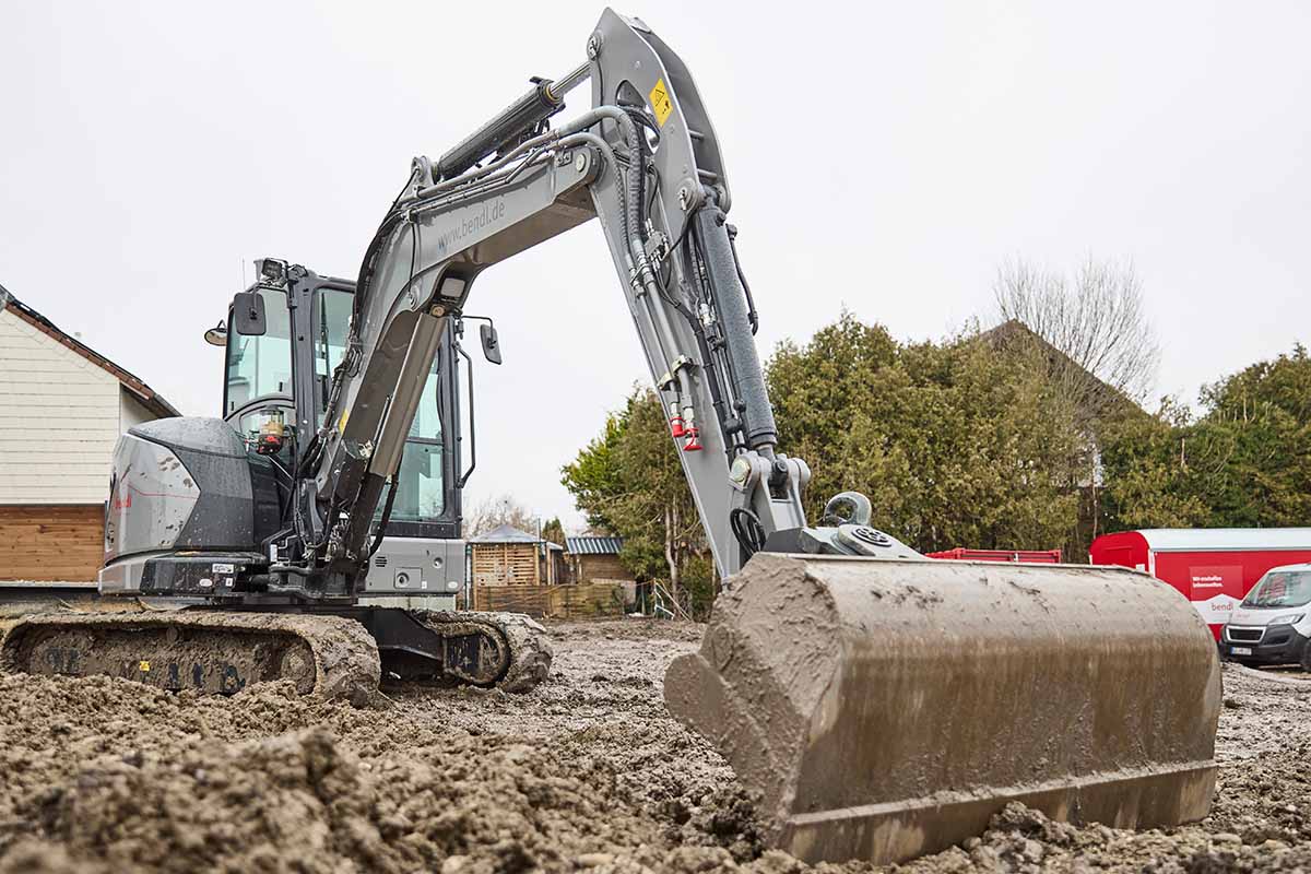 Der neue Kubota Kompaktbagger im bendl-Fuhrpark.