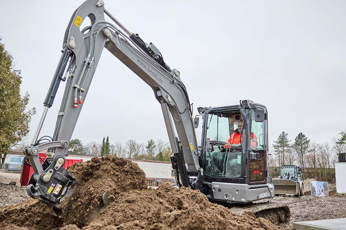 Der neue Kubota Kompaktbagger im bendl-Fuhrpark.