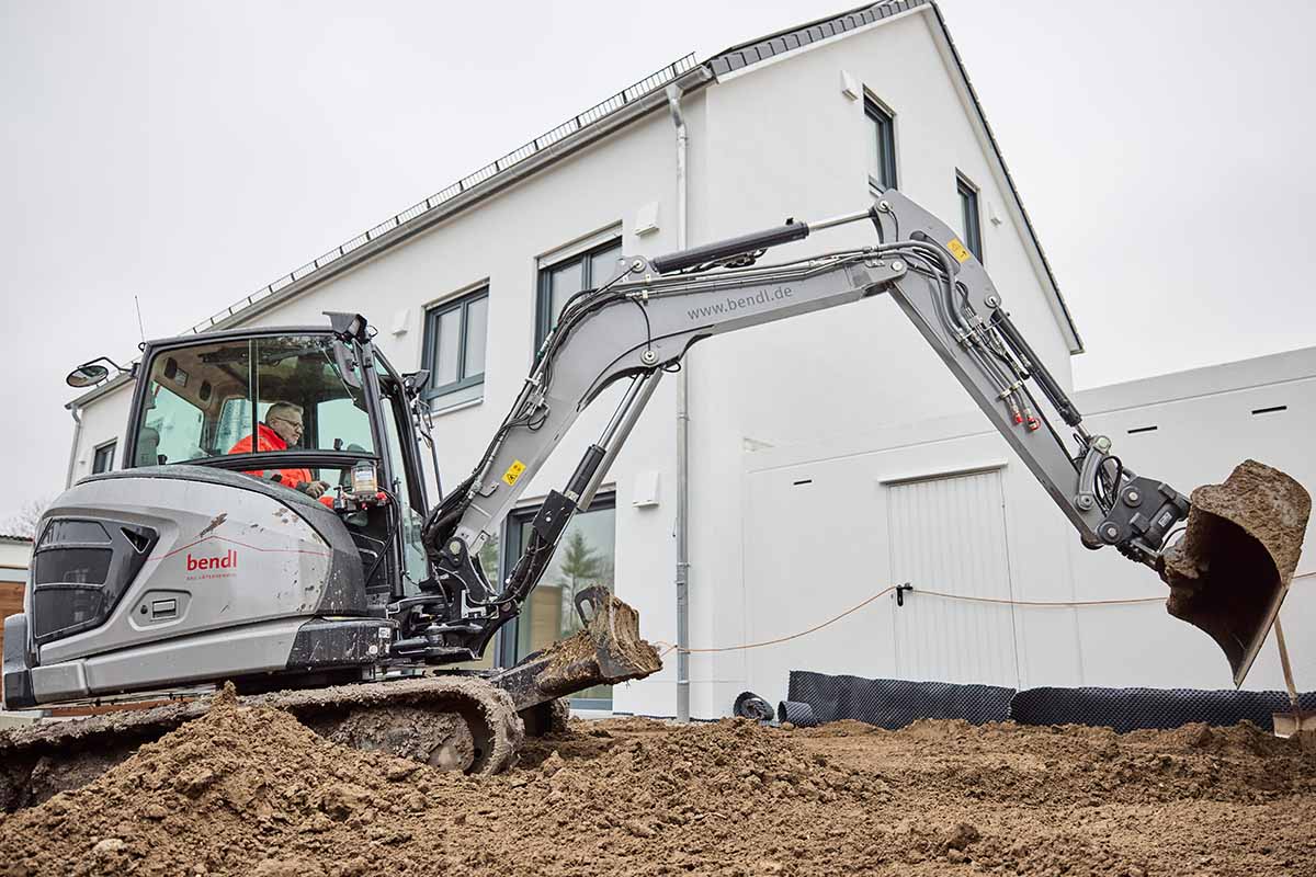 Der neue Kubota Kompaktbagger im bendl-Fuhrpark.