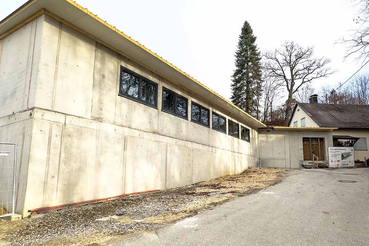 Das Projekt hat eine Nutzfläche von etwa 500m².