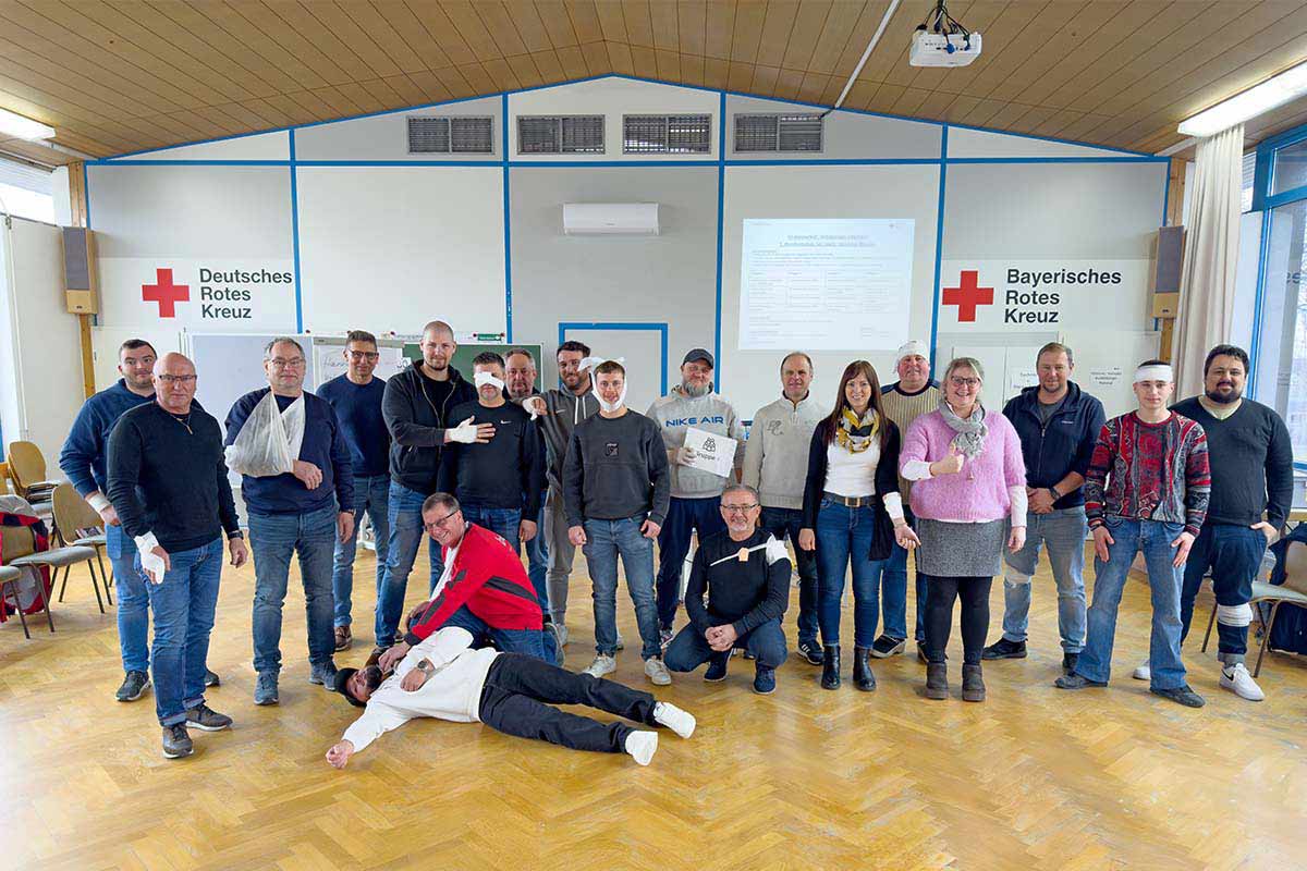 bendl Ersthelferschulung beim BRK Günzburg