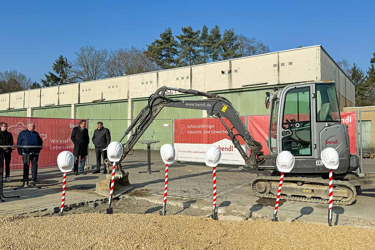 Feierlicher Spatenstich für das neue Bauhofsgebäude der Stadt Leipheim.