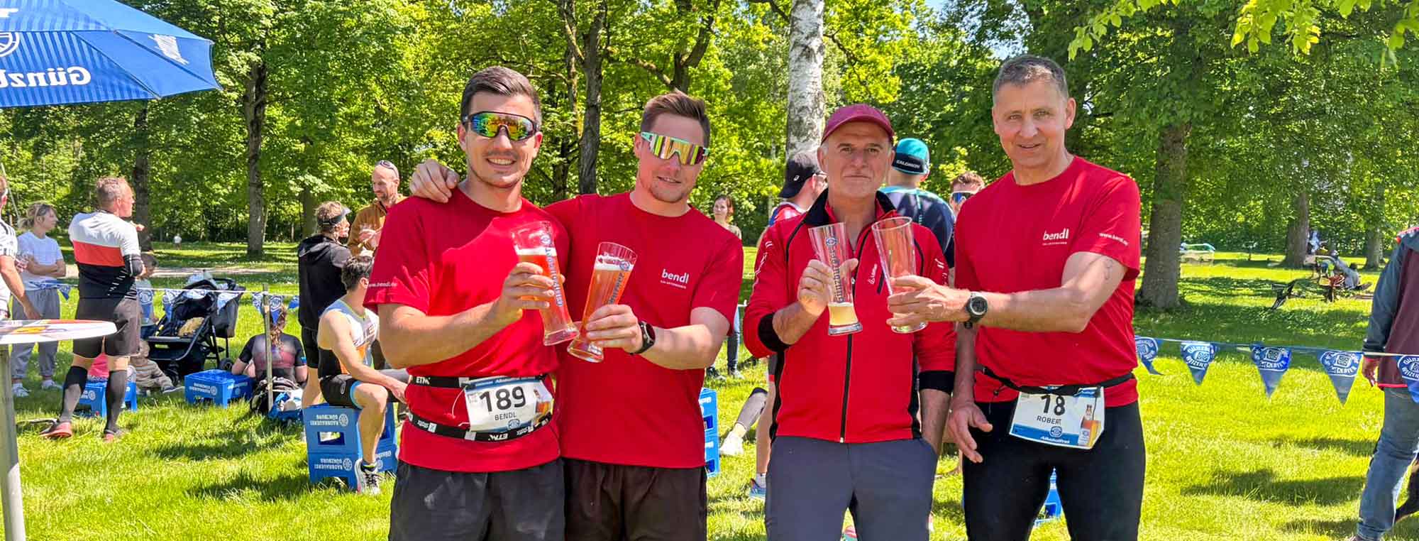 v.l.n.r. Andreas Abele, Philipp Schmid, Michael Klingler und Robert Oberlader