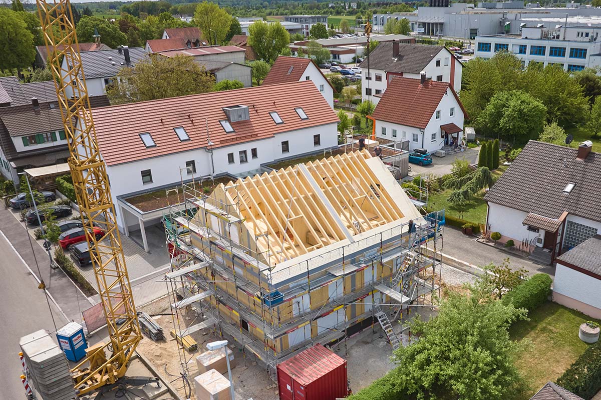 Doppelhaus in Massivholzbauweise