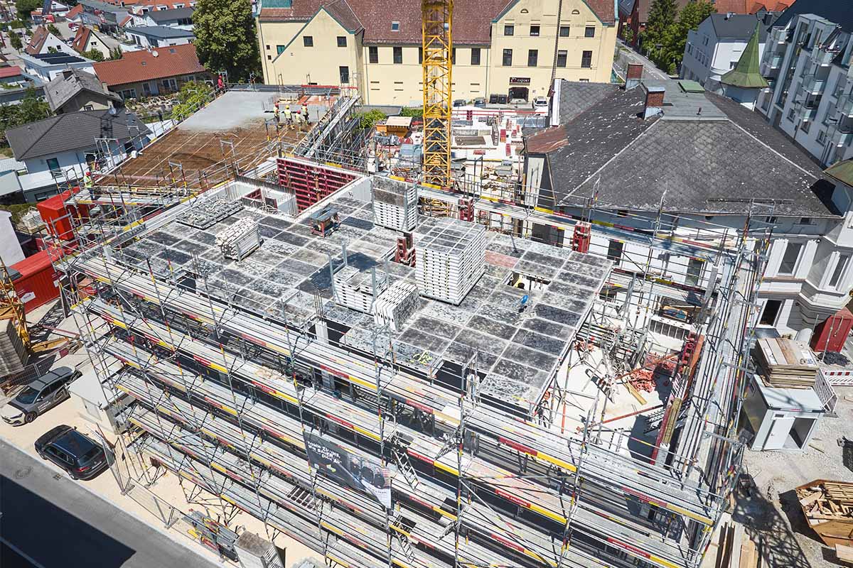 Decken Betonage beim VR-Campus