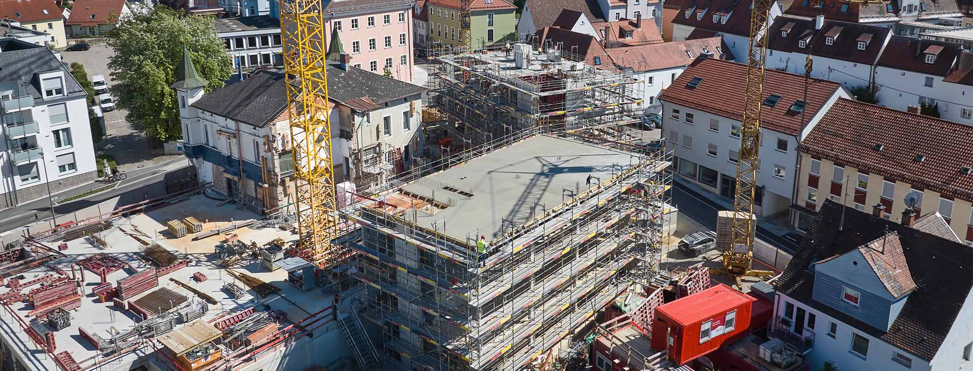 Decken Betonage beim VR-Campus
