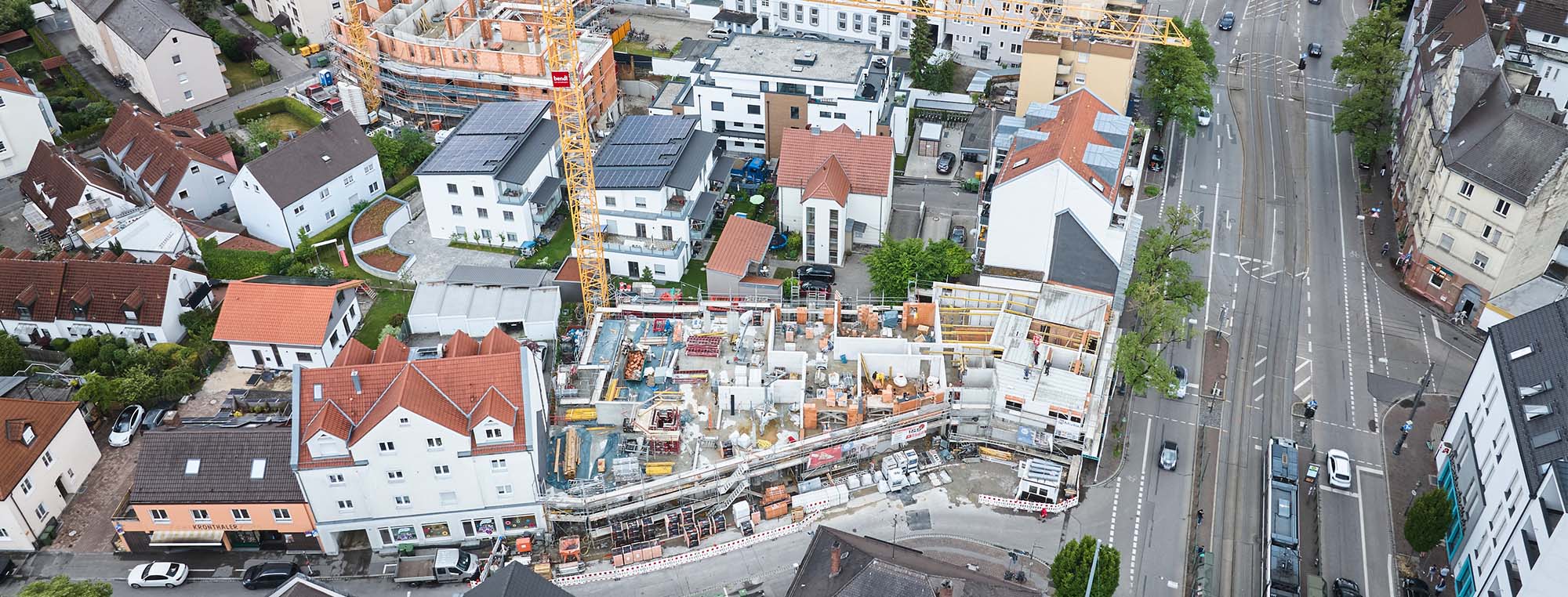 Wohnanlage mit 38 Wohneinheiten in Augsburg